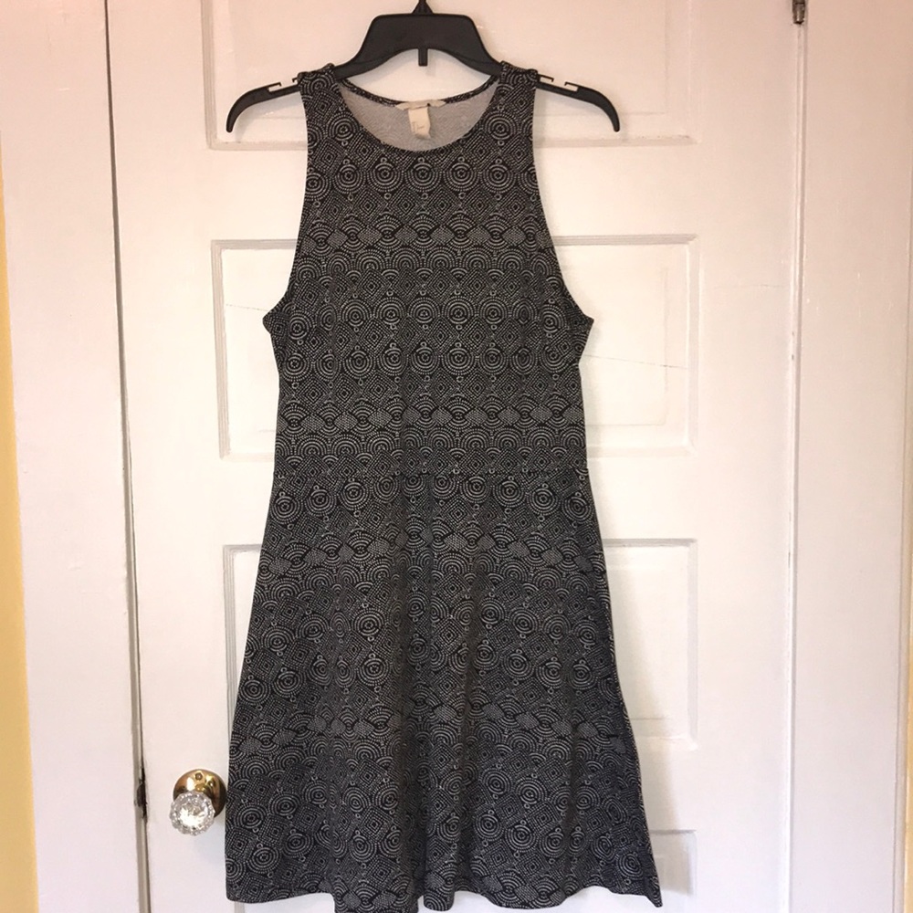Black & White H&M Dress, Racer Back, A-Line